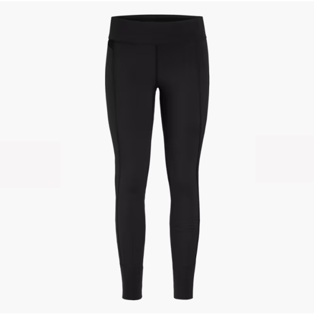 Arc'teryx Rho Base Layer Bottoms Women's  size S black with logo pocket BNWT LUX